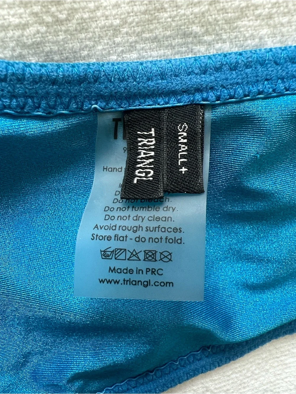 triangl swimwear One-Shoulder Shimmery Blue Bikini Set